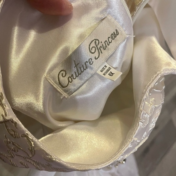 Couture princess silk and net fancy dress size 6x - Picture 4 of 7